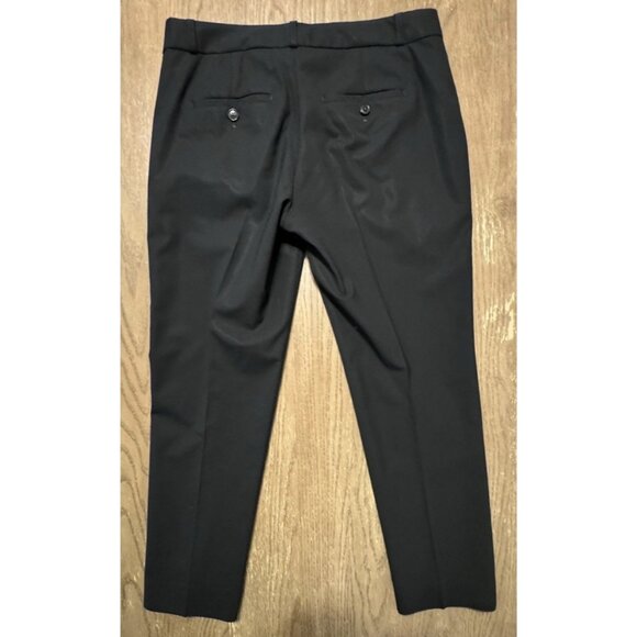 Banana Republic Avery Wool Black Straight Ankle Pants Work Office Trouser Size 4 - Picture 10 of 12
